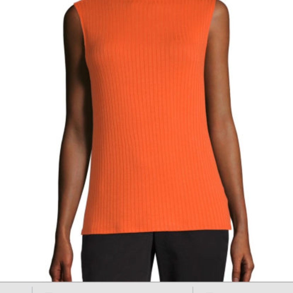 Joseph A rust ribbed sweater tank